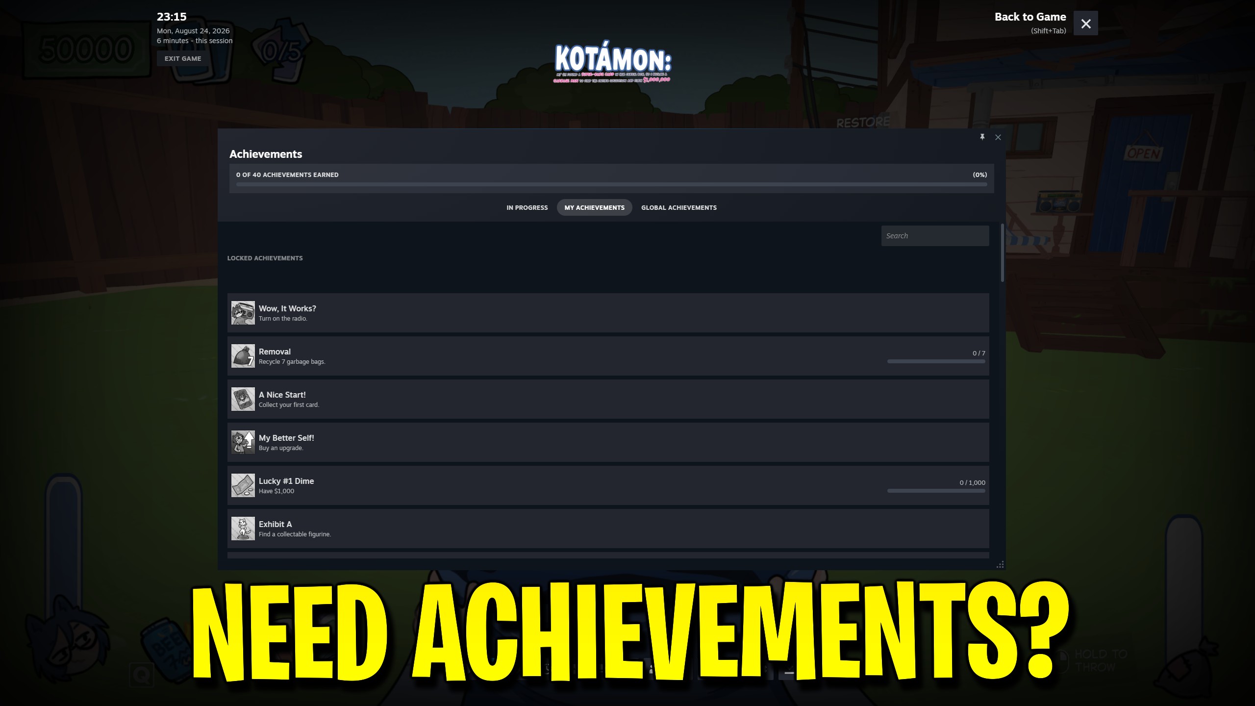 KOTAMON — Achievement Unlocker